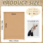 ForraFun 100 Pack 14x18 Inch Brown Flat Paper Bags, 50 Gsm Heavy Duty Kraft Merchandise Bags, Large Mailing Storage for Gift, Clothing, Documents, Prints, Shirts, Craft, Small Business