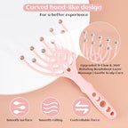 Handheld Scalp Massager Tool – 9 Claw Manual Head Relaxer for Stress Relief, Deep Scalp Therapy and Hair Care(Pink)