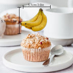 18pcs Yellow Glitter Dessert Cupcake Topper Pick for Fruit Banana Theme Decor Supplies Baby Shower Men Women Boys Girls Happy Birthday Party Decorations