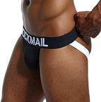 Mens Jockstrap Underwear Wide Belt Athletic Supporter Mens Thongs Sport Underwear Jock Strap