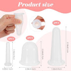 5 Pcs Cupping Therapy Sets Facial Cupping Silicone Anti Cellulite Cup Vacuum Suction Massage Cups Face Cuppings Massager Body and Face Massager for Adults Home Use