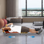 Lumbar Decompression Table with Cervical Traction Full Body Stretching Device for Neck Back Knee Hip Pain Relief Up to 264.5 lbs Weight Capacity