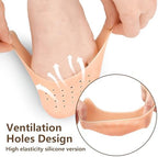 Toe Pads for Pointe Shoes Set (4 Pairs), Breathable Silicone Toe Pads with Holes & Soft Fabric Ballet Toe Pads, Gel Pointe Shoe Toe Pad Cushion Protectors for Dancers & High Heels Relief