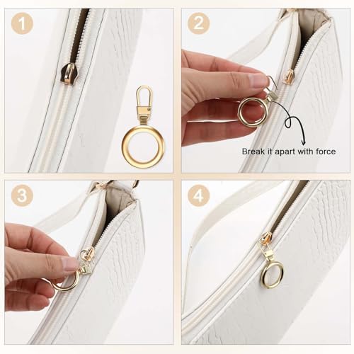 5PCS Round Zipper Pulls Replacement - Detachable Slider for Small Hole Zippers, 5 Colors for Jacket Coat Luggage Backpack Handbags Purse