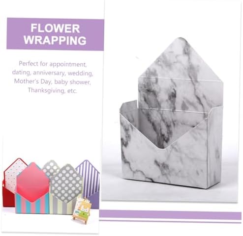 CHILDWEET 10pcs Envelope Shape Flower Wrapping Boxes Paper Storage Boxes Floral Candy Packing Cases for Wedding Birthday Party Decoration