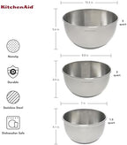 KitchenAid Stainless Steel Mixing Bowls, Set Of 3