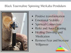 Jet Black Tourmaline Spinning Merkaba Pendulum 2.5 inch Crystal Ball & Point Dowsing’s Primary Function is to find an Answer/Solution to a question/Problem. Balancing All of The Chakras.