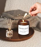 Horse Girl Definition Candle,Horse Lover Horse Rider Girls Gifts,Equestrian Gifts for Girls,Lavender Fragrance Scented Candles,8 oz