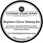Basic Beginner Cheese Making Kit - Mozzarella, Burrata, Burricota, Chevre, Ricotta, Mascarpone & Butter!