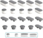 Hibbent 10 Pieces Toilet Seat Bumpers, Universal Buffer Toilet Lid Rubber Bumpers Each One with 2 Thickness TPE Pads(2 Heights) Strong Adhesive Bidet Bumpers Used for Home, Hotel, Hospital