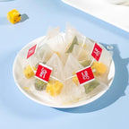 Premium Kumquat Lemon Passion Fruit Tea, 7.05 oz (5 g x40 pack), ingredients include kumquat, passion fruit, lemon, rock sugar, fruity blend, caffeine free, health food.