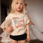 Kids' More Spaghetti Less Upsetti Graphic T-Shirt | Funny Pasta Quote Tee