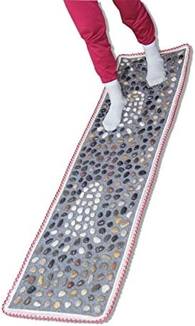 Eliteshine Natural Pebbles Reflexology Foot Massage Yoga Mat Stay Home Exercise Walkway