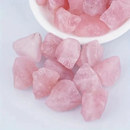 AtkitS Crystal Natural Pink Rose Quartz Stone Crystal Stone Mineral Specimen Rock (Size : 10-30g)