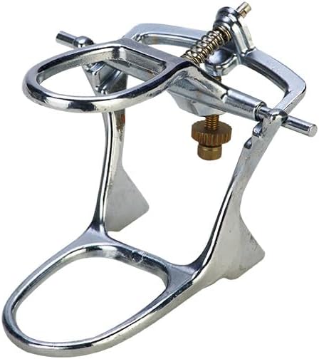 S&Dent 5pcs/Bag Dental Lab Articulator Nickel Coated Big Size Laboratory Instruments Adjustable Equipment Denture Articulator Zinc Alloy Material