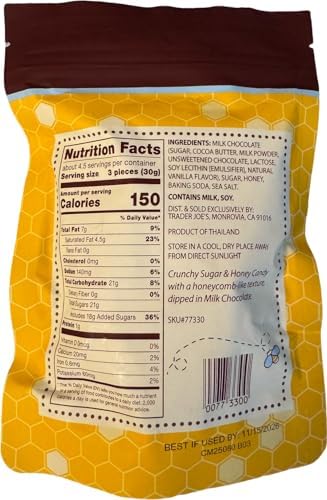 Trader Joe's Milk Chocolate Covered Honeycomb Candy (4.6 oz)