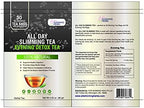 ALL SLIMMING HERBS All Day Slimming Tea For Weight Loss - All Natural 30 Days Detox Teas That Flattens Tummy - Daytime Energy Boost Tea 30 Bags + Evening Detox Tea 30 Bags