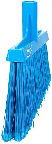 Vikan 29163 Flagged, Soft Angled Broom Blue