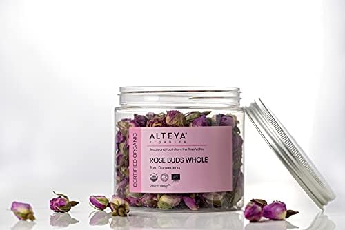 Alteya Organics Rose Bud Tea USDA Certified Organic Herbal Tea 2.82 Oz/80 gr Rosa Damascena