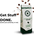 Black Insomnia Extreme Caffeine Coffee - World's Strongest Highly Caffeinated Coffee - Classic Roast Ground - 1lb