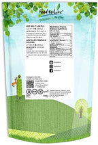 Food to Live Red Split Lentils, 1 Pound – Masoor Dal, Dried, Vegan, Kosher, Bulk. Easy to Cook. No Soaking Required. Good Source of Dietary Fiber, Vitamin B, Protein.