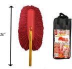 California Car Duster 62442 Standard Car Duster with Wooden Handle,Red