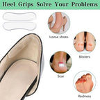 34 Pcs High Cushion Inserts, Sling Shoe Grip for Sandals & Backs, Women's Strap Cushion Inserts, Silicone Thin Heel Straps for High Heels & More