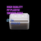 200 PCS Dental Disposable 2 Hole Mixing Wells, PMU Practice Kit, PMU Ink Tray, Microblading & PMU Pigments, Pigment Cups, Microblading Supplies (White, 200)
