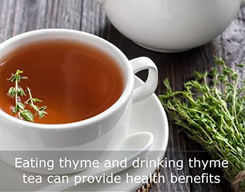 100% Organic Thyme, Natural, Raw Thyme fresh, non GMO-Gluten Free, for Healthy meal and tea, no preservatives, no additives, perfect seasoning, Thymol, 100% Thyme always fresh