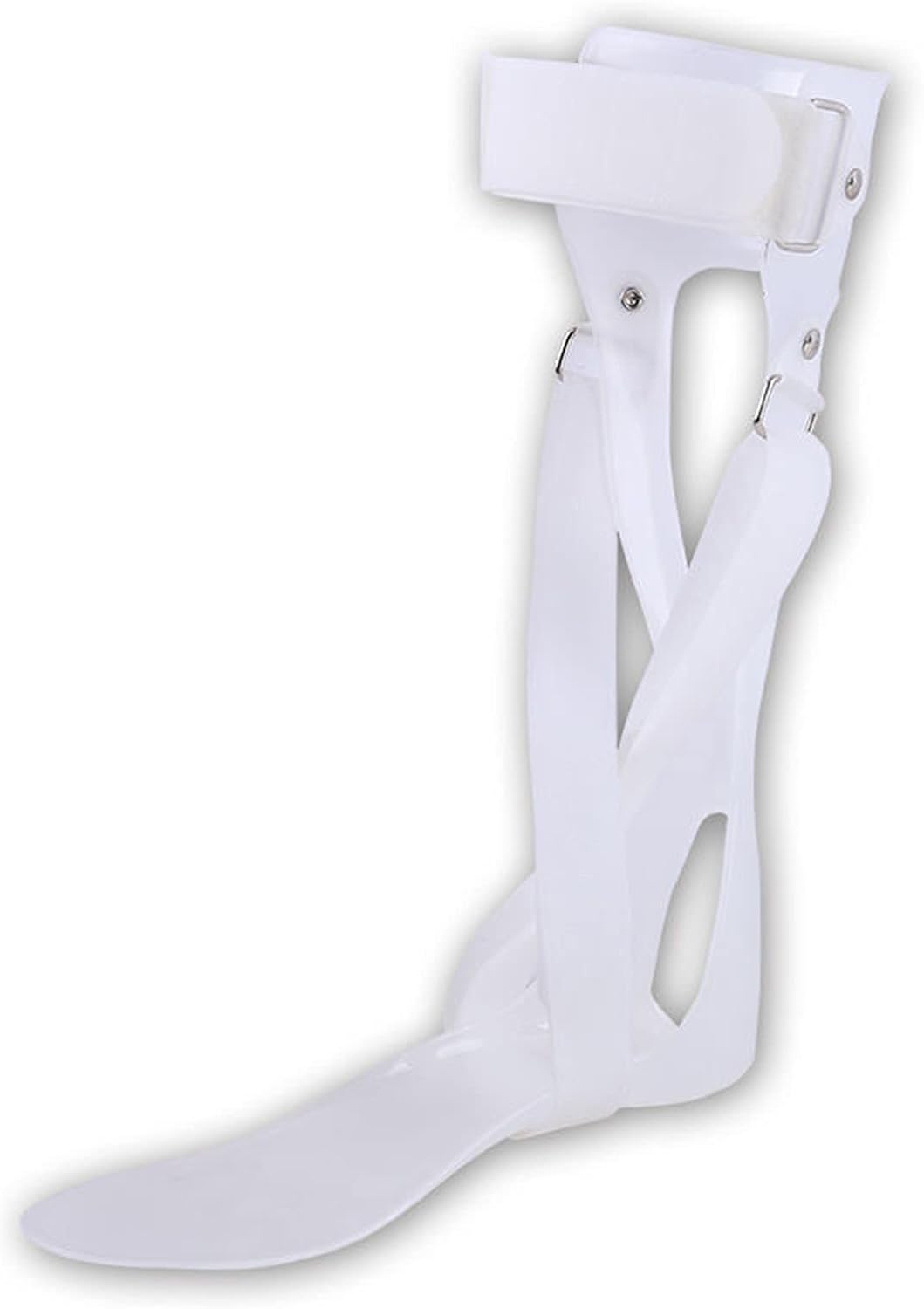 HUANGJUN Foot Drop Corrector,Foot Drop Postural Correction BraceAdjustable Foot Drop Orthosis for Leg Support,Right,M