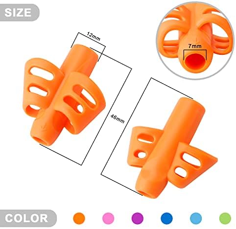 Bribobo 12 Pack Pencil Grips for Kids Handwriting Pencil Grippers, Pencil Writing Aid Grip Posture Correction Tool for Kids Toddler Children Special Needs