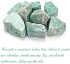 Amazonite Natural Raw Crystals 2PCS Healing Crystal Stones 1.2-2.0” Reiki Healing Gemstones for Meditation Chakra Balance Home Decor