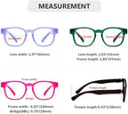 Eyekepper Women's Reading Glasses Metalless Screwless Spring Hinges 6 Pack Ladies Readers Cheaters - Mix +3.25