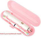 Cosmos Pack of 2 Plastic Travel Case Toothbrush Carrying Case Holder Container Compatible with Oral B Pro and also for Sonicare & Other Toothbrush