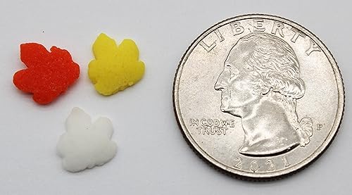 Fall Leaves Flower Shaped Candy Sprinkles 8 Ounce-Autumn Confetti Edible Ice Cream or Cupcake Topping For Festive Fall Parties Or Thanksgiving Day Events