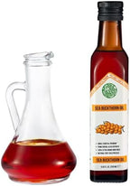 Siberian Green Sea Buckthorn Oil – 250ml Single Varietal Seed and Berry Oil – Extra Virgin Unrefined Cold Pressed Ideal for Cooking Salads Cosmetics Skin Care