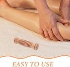 FOMIYES Wooden Massage Roller Stick,Anti Wood Roller Masssager Manuel en Fascia Massage Roller Body Sculpting Tools Body
