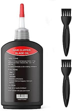 Opove Premium Hair Clipper Blade Lubricating Oil for Clippers, Trimmers, Groomers, Rust Prevention, 4.05oz/120ml, 1 Pack with Clean Brushes