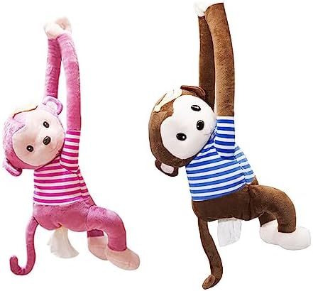 Monkey Butt Tissue Holder For Bathroom Home-Decoration Tissue Box Cover Paper Facial-Tissue Dispenser Funny Organizer Household Car Dual-use Monkey Tissue Box Cover