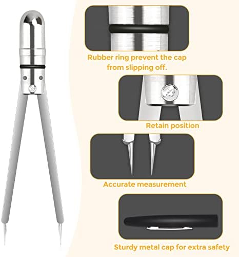 Ultrassist EKG Caliper Pen, ECG Calipers for Nurses, Black EKG Caliper Cardiology, Electrocardiogram Measuring Tool