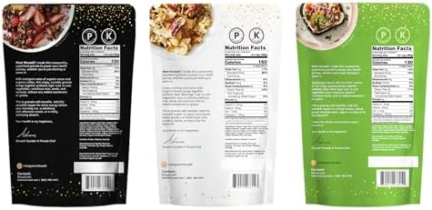 Struesli Granola Variety Pack, Organic Grain & Gluten Free Healthy Snacks, Keto & Paleo Friendly, Includes Original, Cacao & Coffee and Savory & Seed Flavors, Prebiotic Fiber, 3 Count, 9 Oz Each