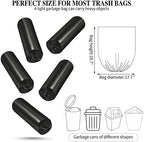 5 Rolls Small Trash Garbage Bags, 4 Gallon Strong Thin Material Disposable Kitchen Garbage Bags, Durable Plastic Trash Bags for Office Home Bedroom Garden Waste Bin, 200 Counts (Black)