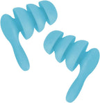 Waterproof Soundproof 2 Pairs Noise-reducing Swimming Earbuds Hearing Protection for Sleeping Studying Bathing Blue
