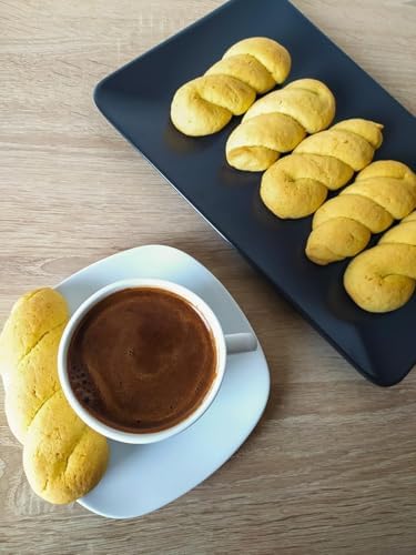 Koulourakia-Plexouda -Orange Cookies – Traditional Greek Cookies with Fresh Oranges – 300g (10.58 oz)