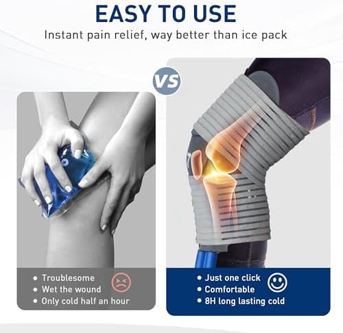Cold Therapy Machine - Quiet Cryotherapy Device for Knee & Shoulder Surgeries - Effective Pain Relief & Recovery - Auto Timer, Compact