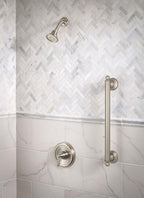 Moen YG2218BN Bathroom Safety 18-Inch Stainless Steel Traditional Bathroom Grab Bar, Brushed Nickel