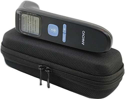 Thermometer Case by Suw - Fits for Ankovo AT-200 Ear Thermometer EVA Hard Case Travel Protective Carrying Storage Bag