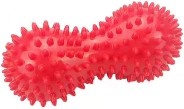 Soft Prick Massage Peanut Balls, Pressure Reflexology, Peanut Massager, Myofascial Relief for Foot Fasciitis - 1 Pack (Red)