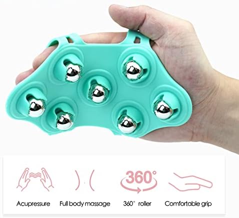 Massage Ball, Roller, Hand Held Massager, Therapy Ball, Back Massager, Trigger Point Ball, Foot Massage Ball, Green