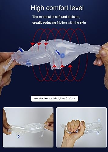 Wearable Urine Bag Male Urinal Bag Incontinence Pants for Men, Reusable Portable Male Collection Bags Urinal System with Collection Bag Portable Leak Proof Leg Pee for Elder (L)